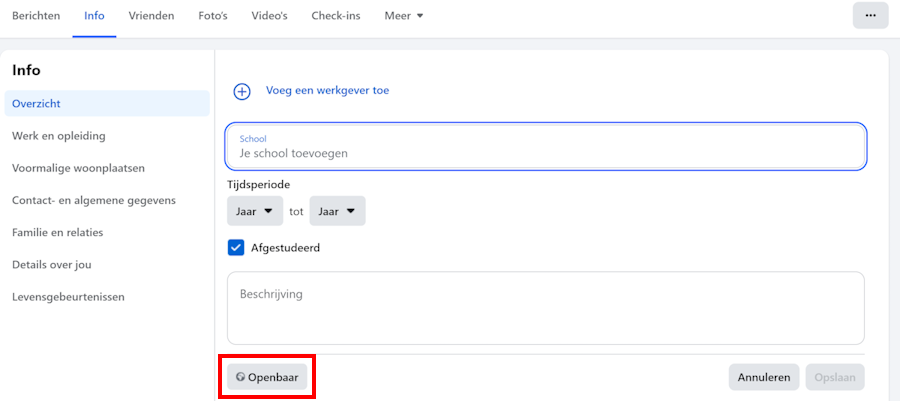 Persoonlijke informatie